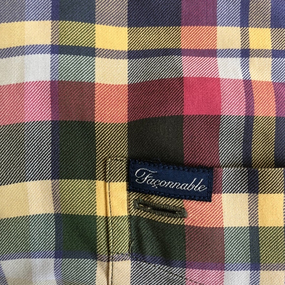 Multicolored Faconnable Button Down - Picture 3 of 5